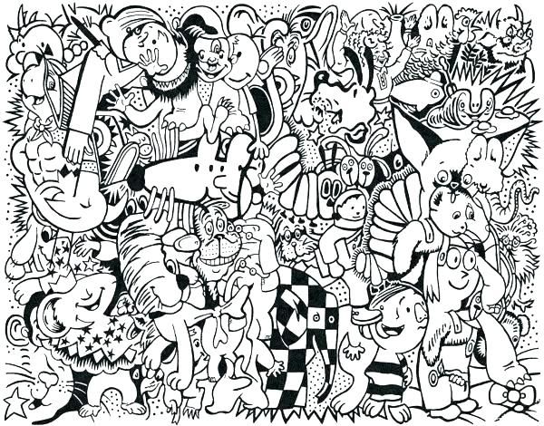 600x470 Collage Coloring Pages