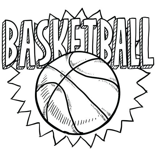 500x500 Basketball Coloring Pages Free Design Kids Basketball Coloring