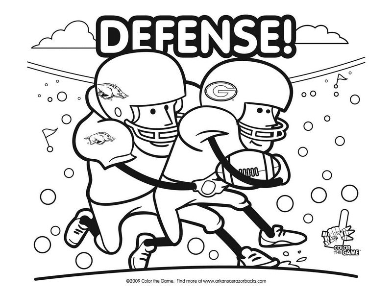 800x600 Coolest College Football Coloring Pages