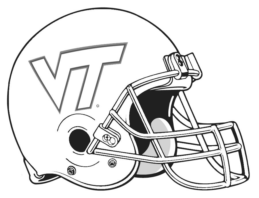900x690 College Football Coloring Pages Logos Football Helmet Coloring