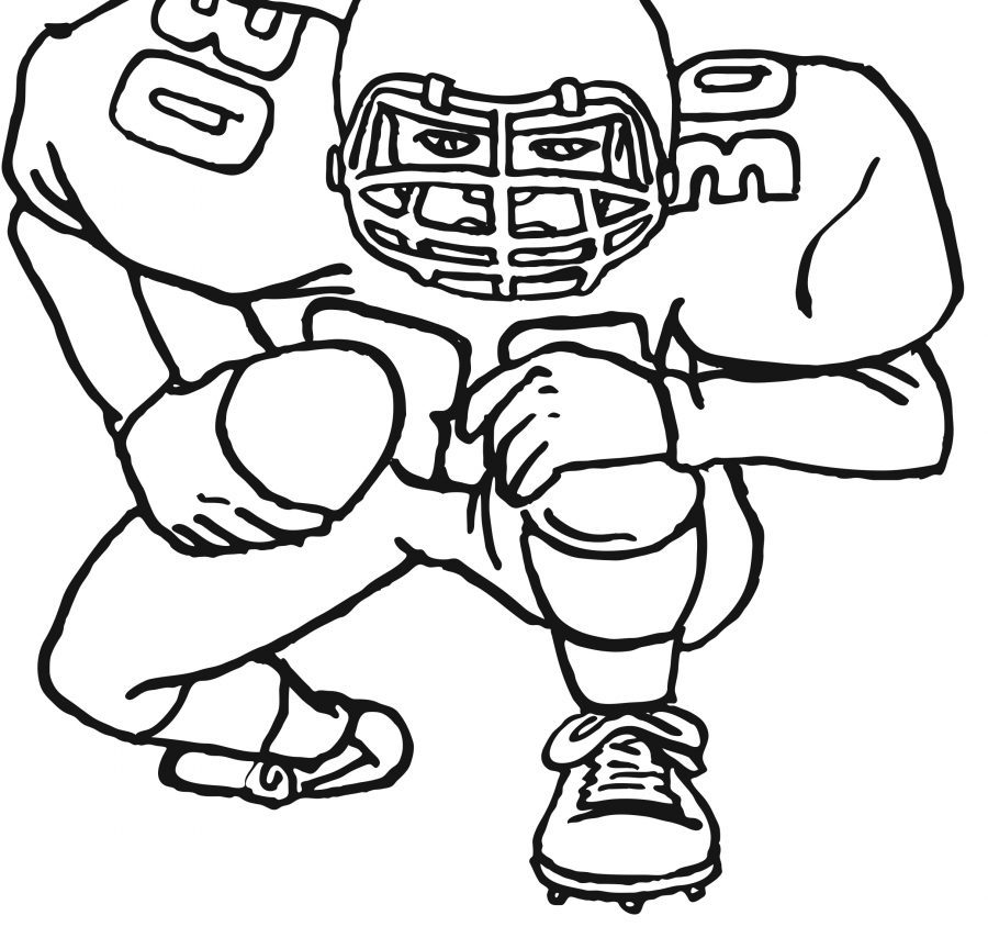 900x864 College Football Coloring Pictures Pages Helmets Free Basketball