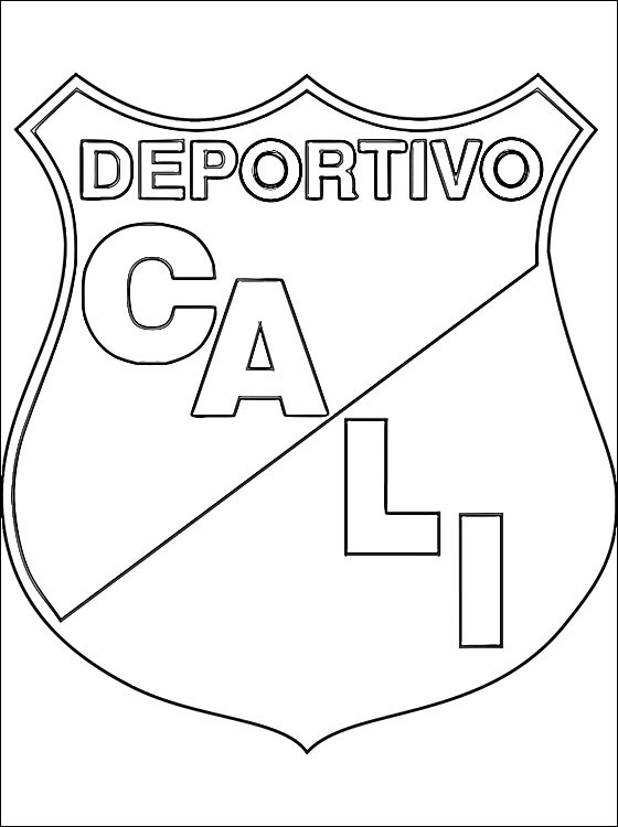 560x750 Coloring Page Of Deportivo Cali Logo Coloring Pages