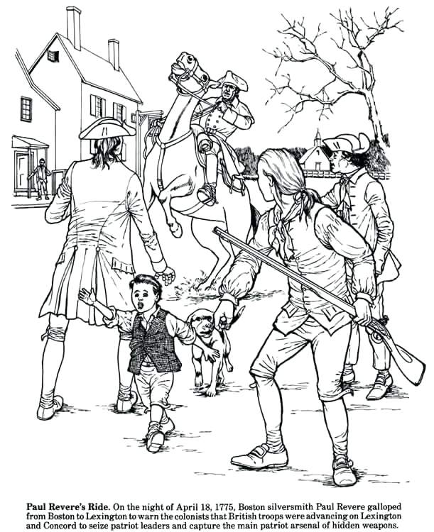 611x750 Colonial History Coloring Pages Or Colonial Sense Society