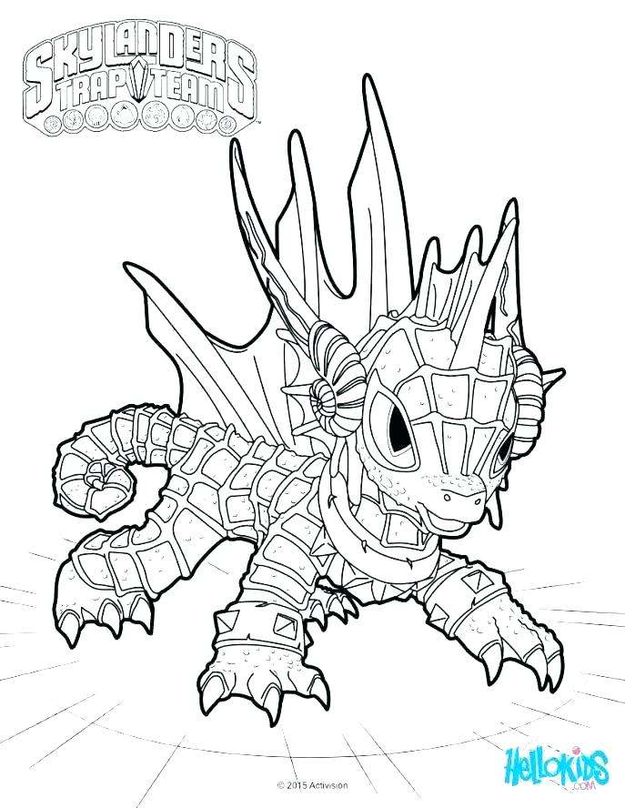 687x888 Free Printable Colouring Pages Skylanders Color Alive Coloring