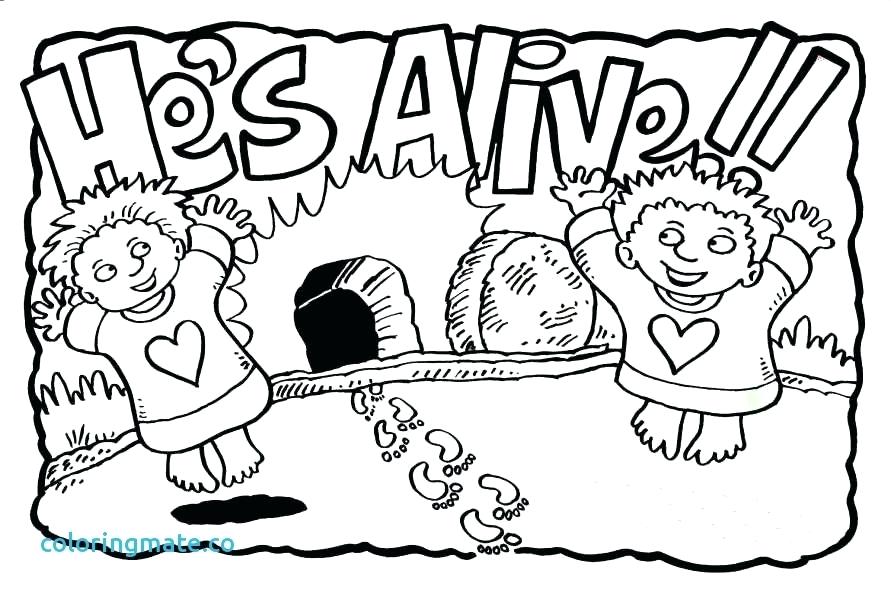891x600 Jesus Is Alive Coloring Page Color Alive Pages Inspirational Free