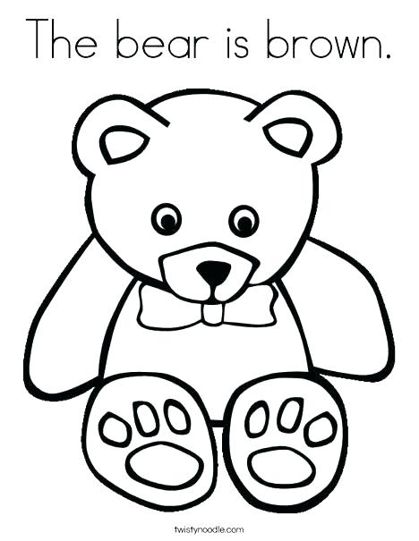 468x605 Cute Teddy Bear Coloring Pages Teddy Bear Color Page Brown