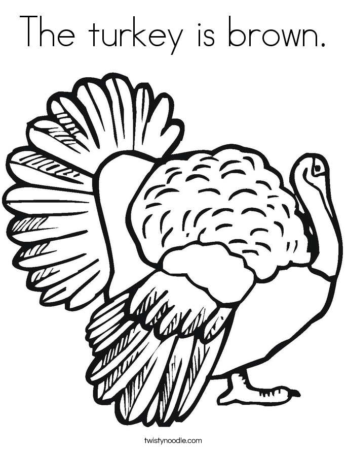 685x886 The Turkey Is Brown Coloring Page