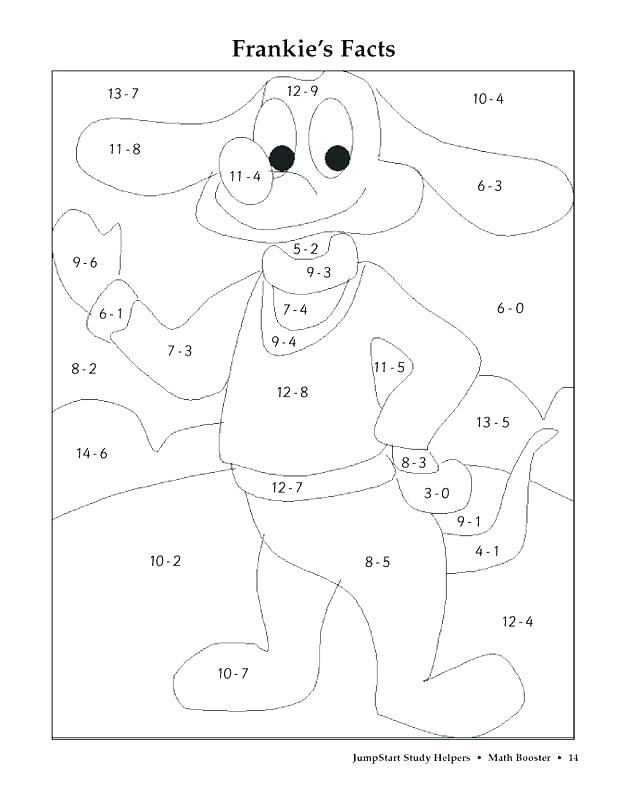 630x788 Math Coloring Pages Grade Free Coloring Color