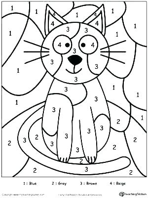 300x400 Numbered Coloring Pages Color