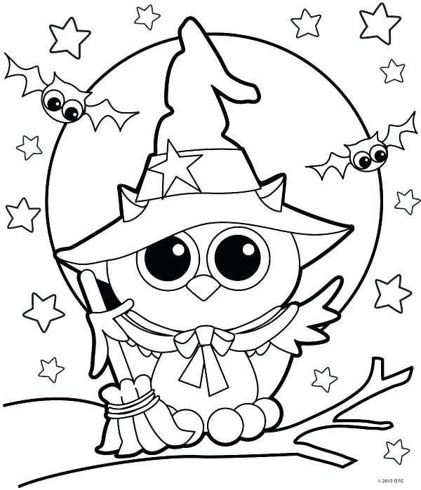 600x699 Halloween Coloring Page Color