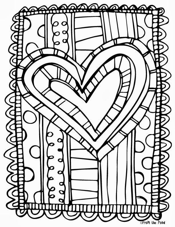 612x792 Frog Spot Free Scrappy Valentine's Day Coloring Page Grade