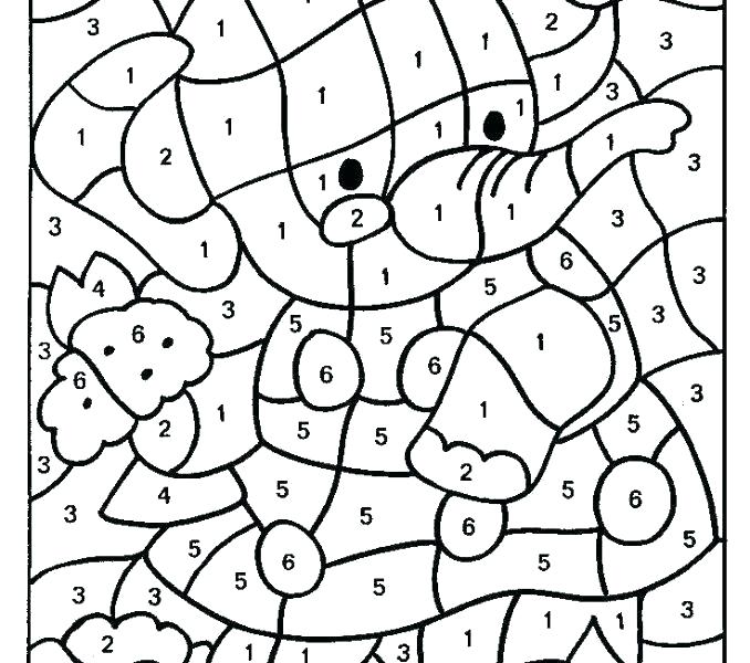 678x600 Free Color Coded Coloring Pages Printable Number