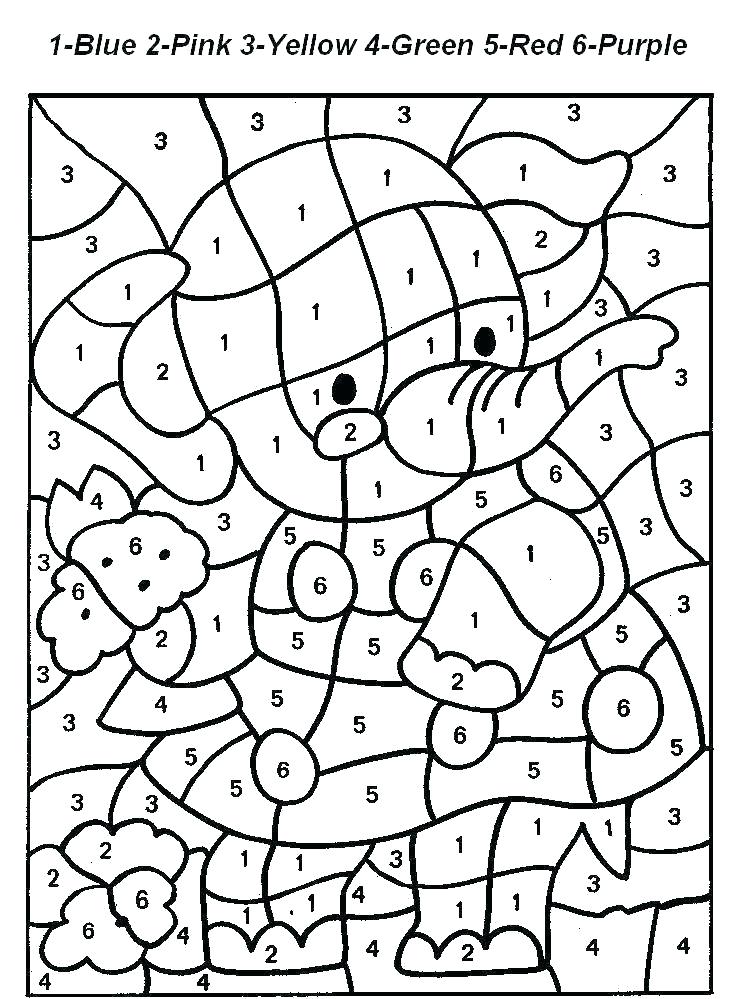 736x999 Number Coded Coloring Pages Printable Number Coloring Pages Color