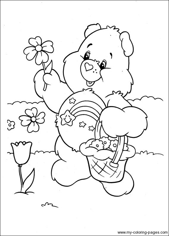 569x796 Care Bears Coloring Color Me Happy