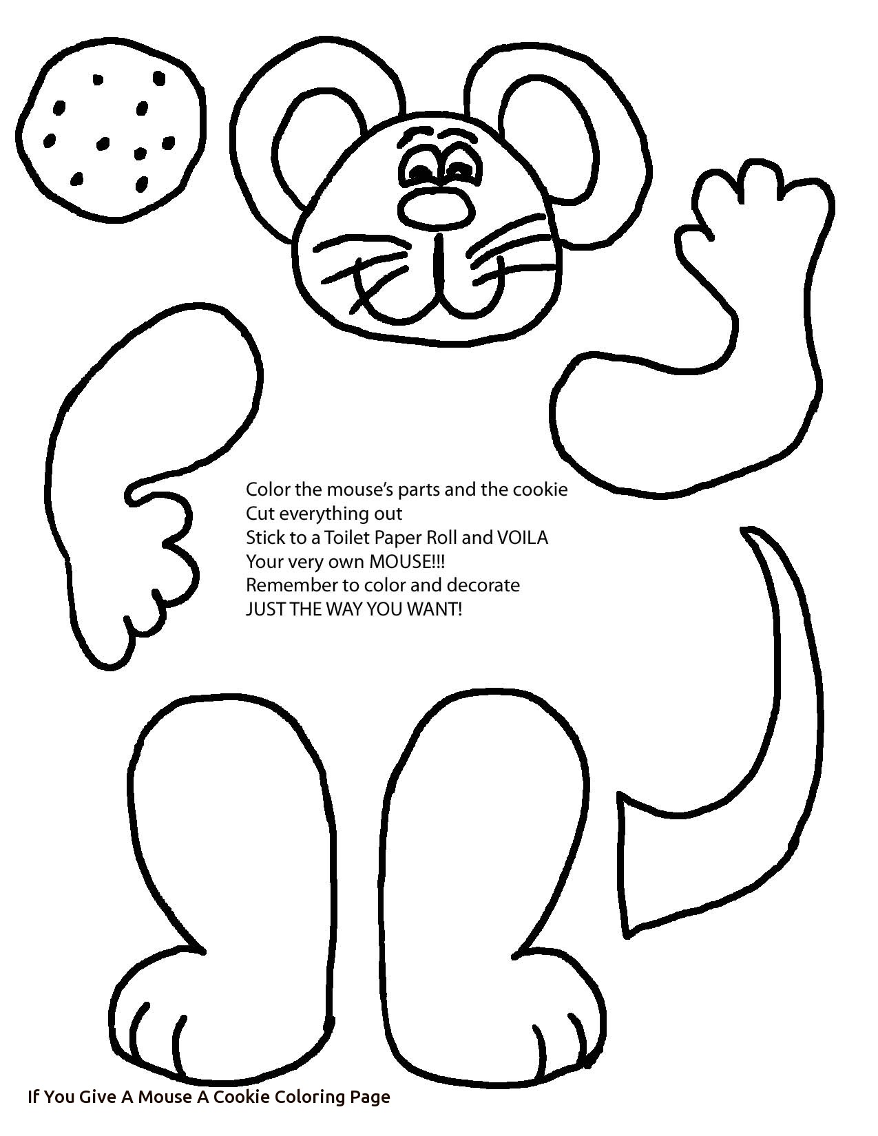 1275x1650 Miracle If You Give A Mouse Cookie Coloring Pa