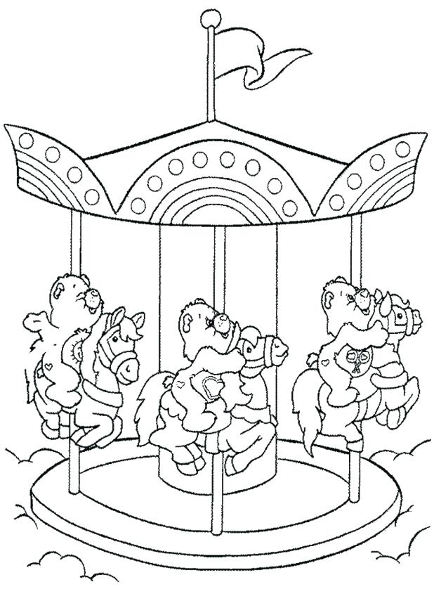 618x865 Carousel Coloring Page Carousel Coloring Pages Secret Color Your