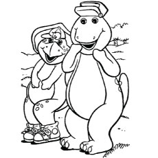 230x230 Top Free Printable Barney Coloring Pages Online