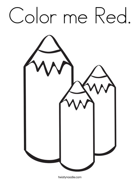 468x605 Color Me Red Coloring Page