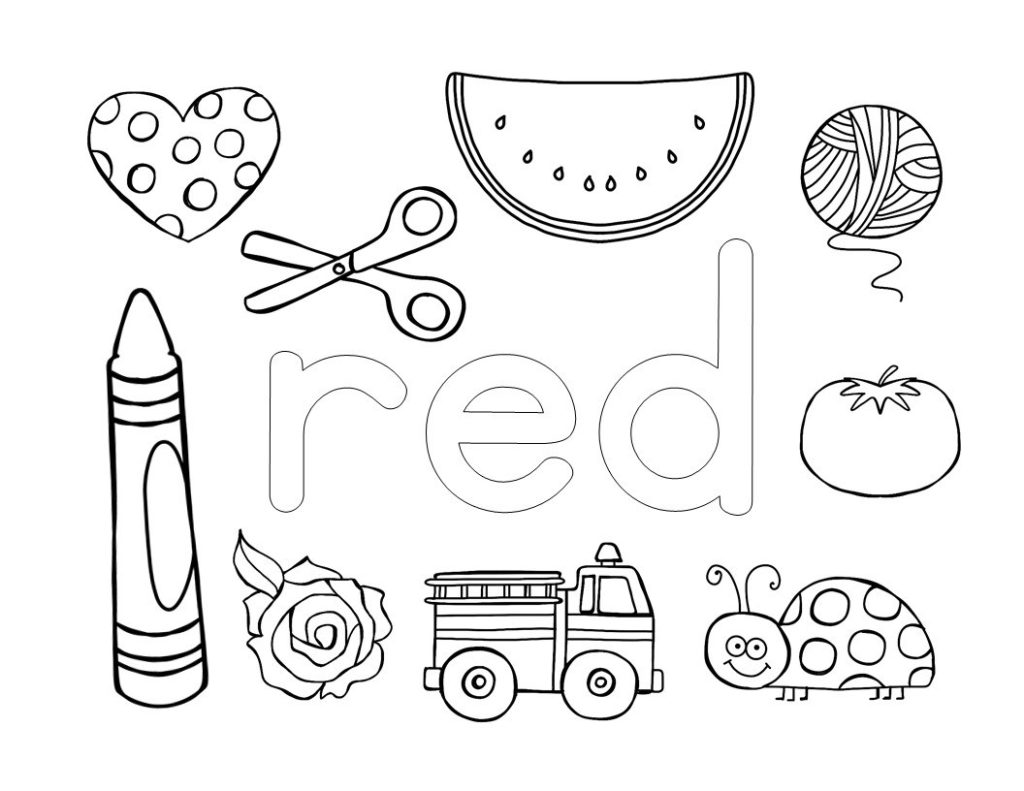 1024x791 Red Crayon Coloring Pages