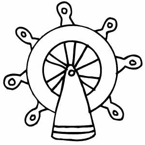 300x300 Wheel Coloring Sheet