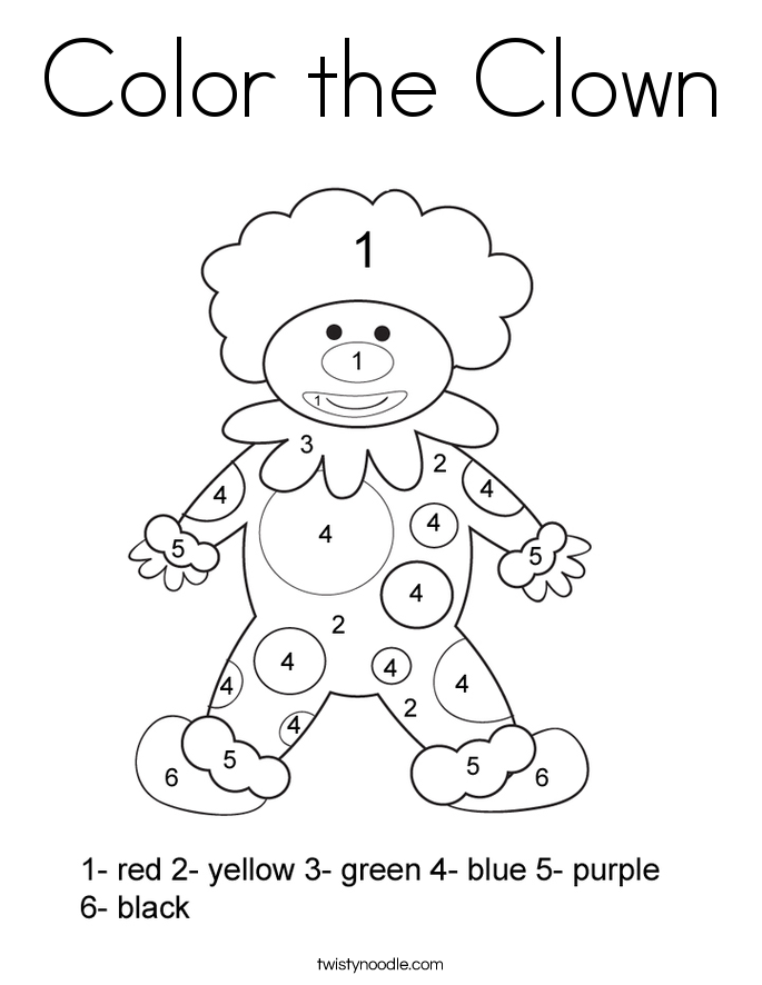 685x886 Color The Clown Coloring Page