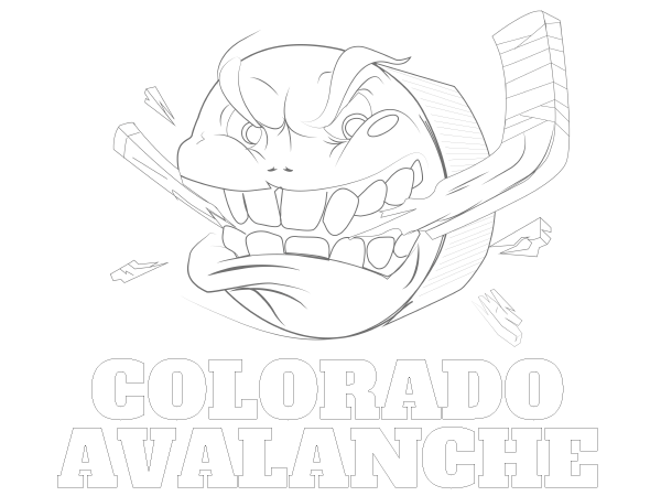 600x450 Printable Colorado Avalanche Coloring Sheet Nhl Coloring Sheets