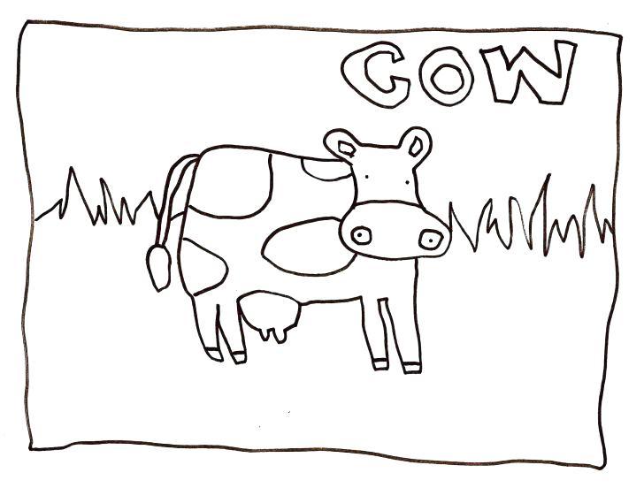 728x552 Pictures Color Cow Logo Creative Design Vector To Coloring Pages