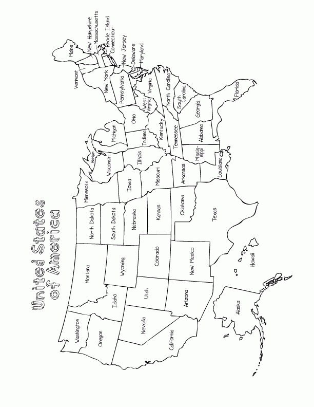 612x792 Usa Map Coloring Page Elegant United States Coloring Pages