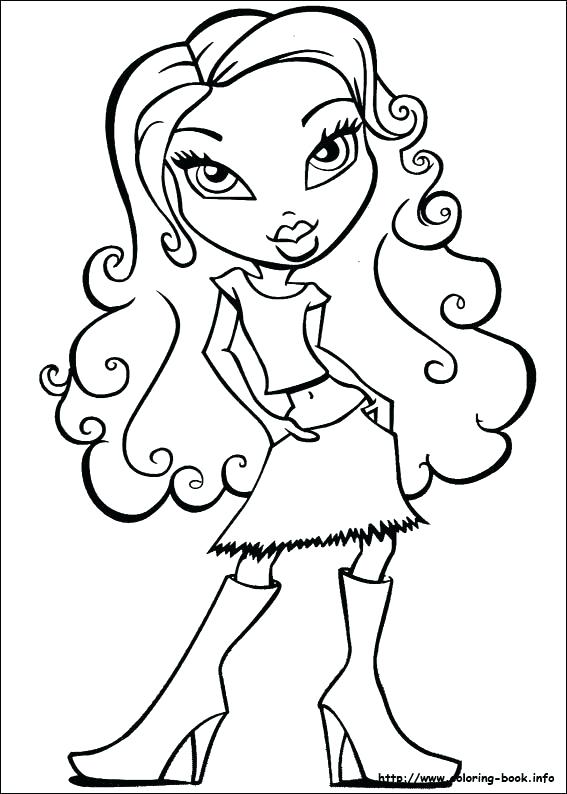 567x794 Bratz Color Pages Color Pages Coloring Pages On Book Info Coloring