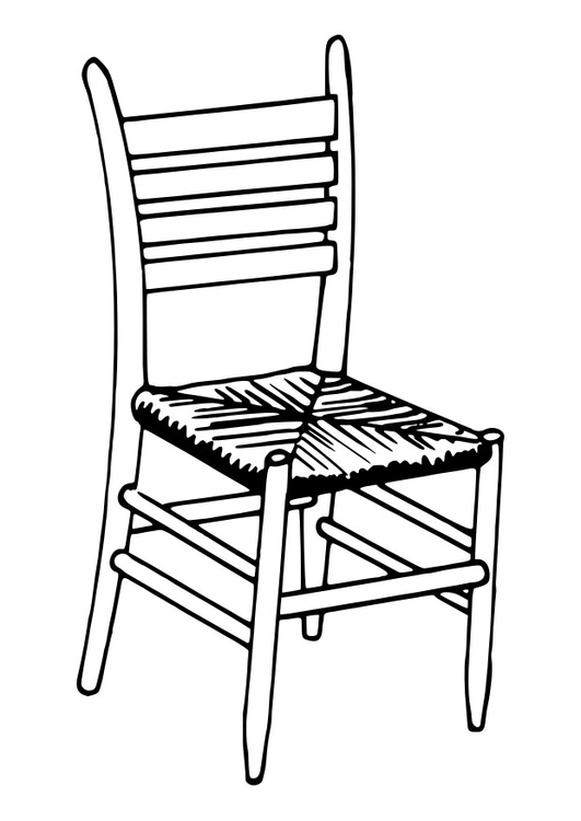 531x750 Coloring Page Chair