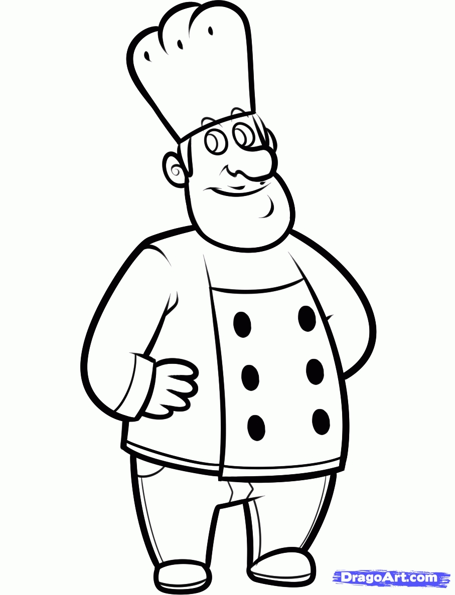 907x1187 New Chefs Coloring Page Design Printable Coloring Sheet