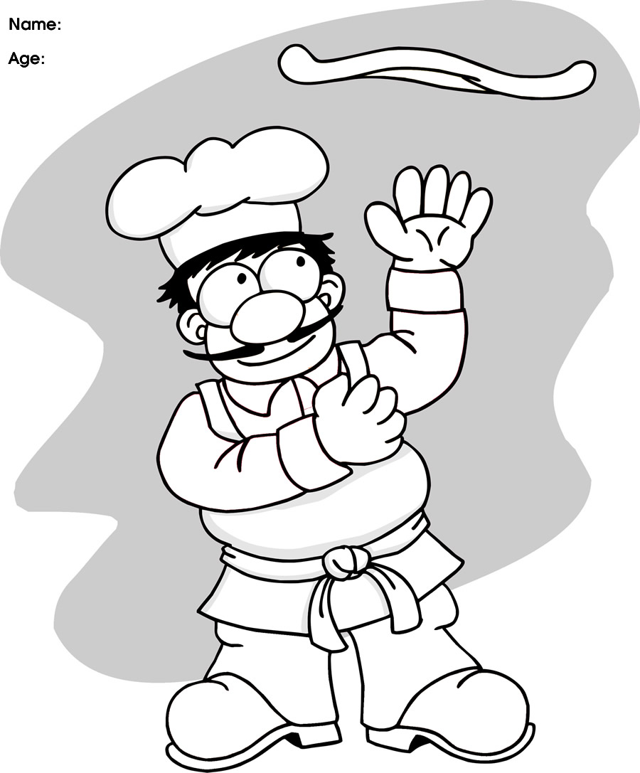 900x1087 Pizza Pictures For Kids Clipartsco Pizza Chef Coloring Page