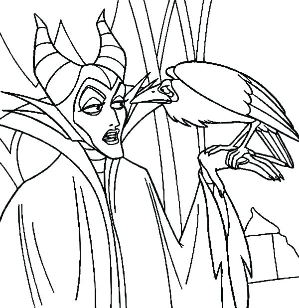 600x618 Scarecrow Hat Coloring Page Crow Coloring Pictures Maleficent
