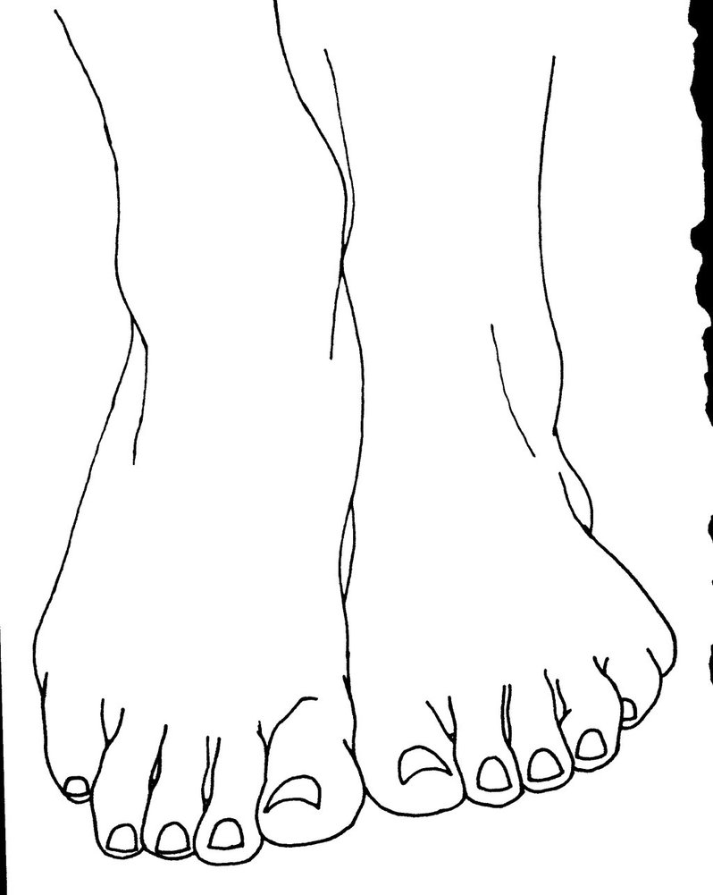 798x1001 Dinosaur Feet Coloring Pages