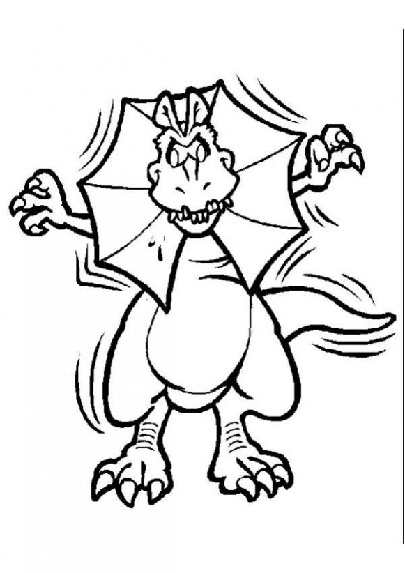 581x822 Dinosaur Footprint Coloring Page Free Download