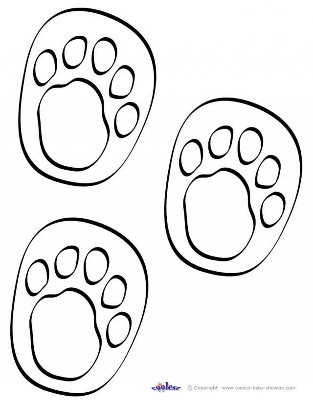 640x828 Dinosaur Footprint Coloring Pages