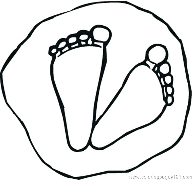 650x605 Interesting Color Page Foot Coloring Page Feet Coloring Sheet