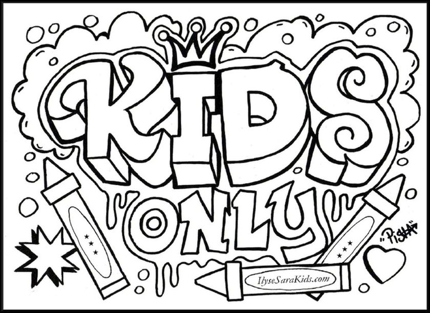 840x612 Cool Teenage Coloring Pages Printable For Teens Kids