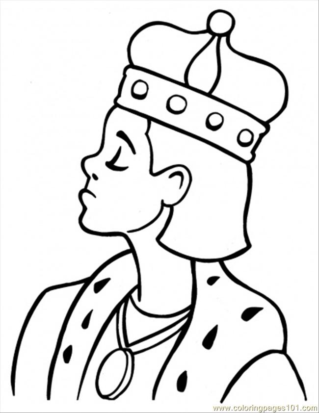 650x842 King Coloring Page