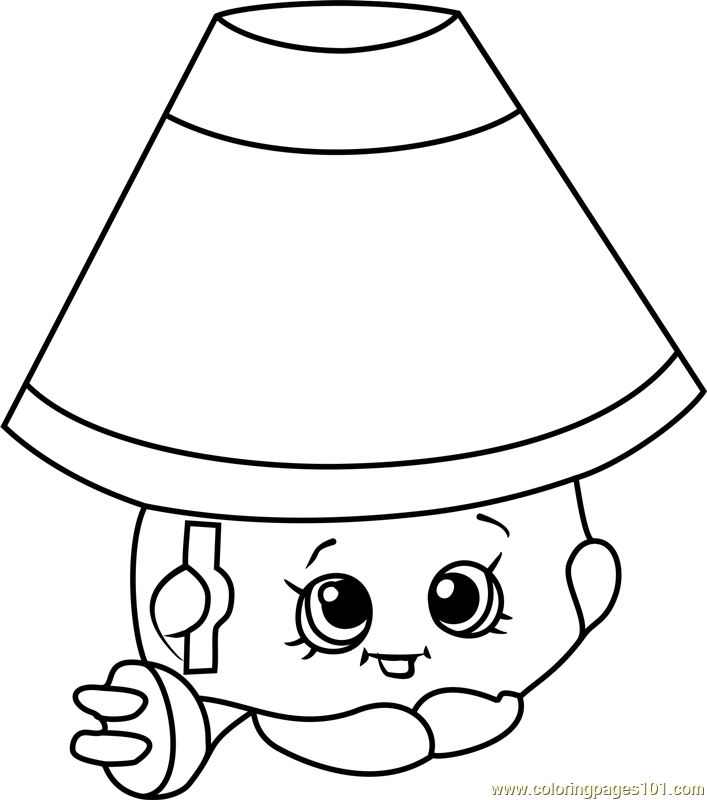 707x800 Lana Lamp Shopkins Coloring Page