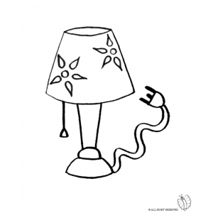 300x300 Coloring Page Of Lamp For Coloring For Kids