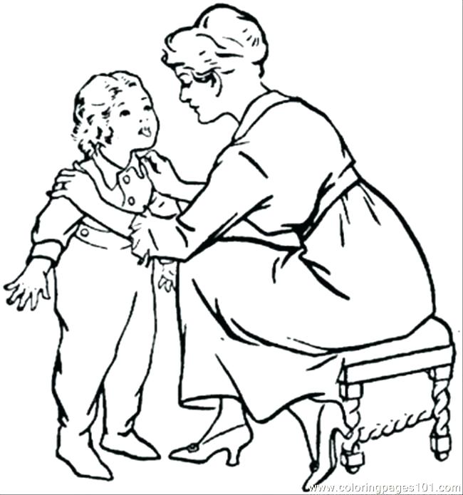 650x695 Child Coloring Pages