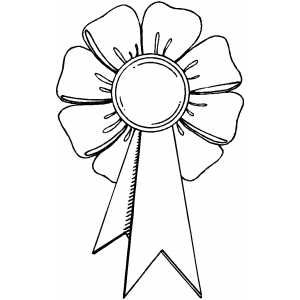 300x300 Ribbon Flower Coloring Sheet
