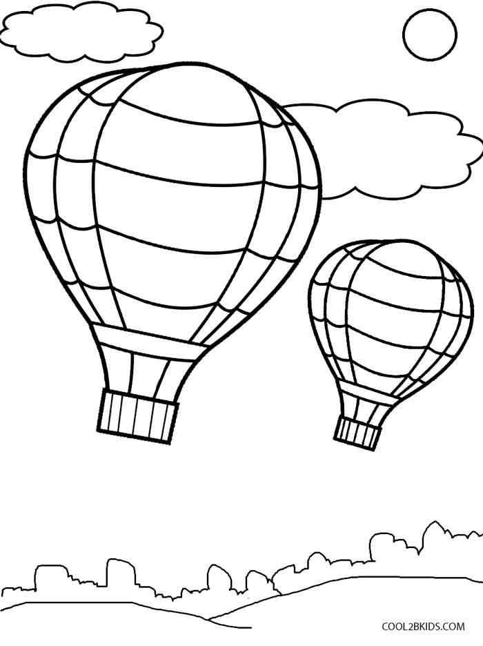 700x936 Printable Hot Air Balloon Coloring Pages For Kids