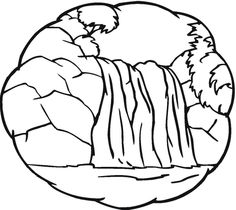 236x210 Waterfall Coloring Sheets