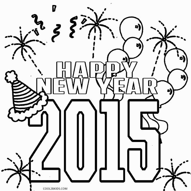 650x650 Printable New Years Coloring Pages For Kids