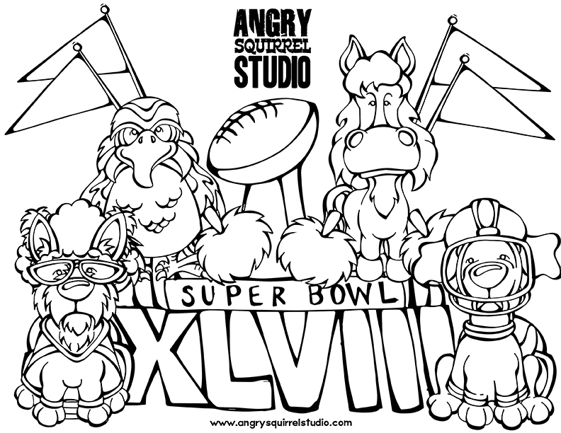 792x612 Super Bowl Trophy Coloring Pages