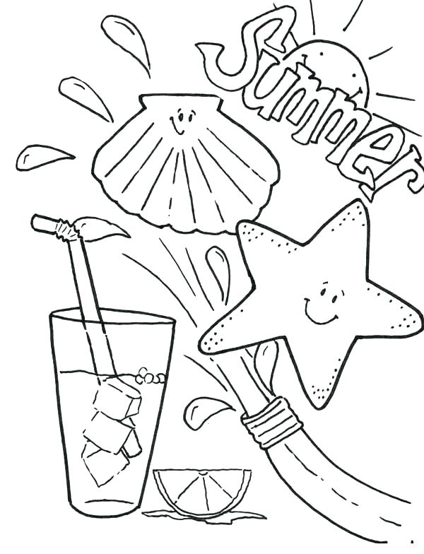 600x784 Coloring Page Summer Camp Coloring Pages Summertime Coloring
