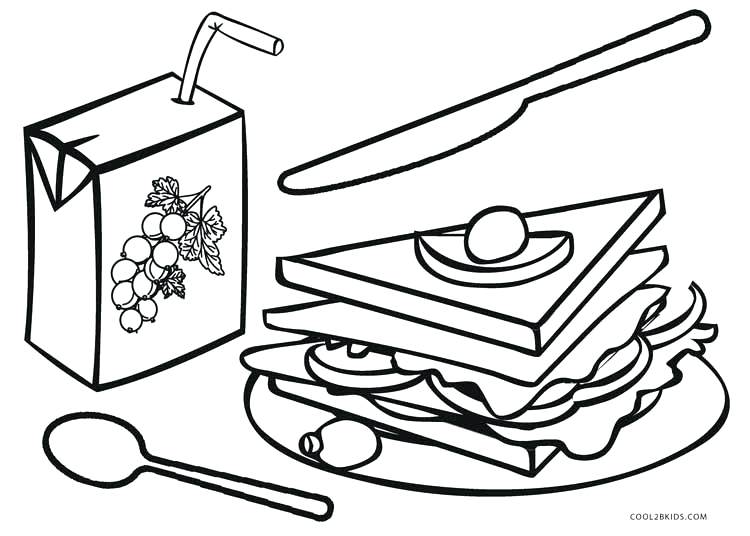750x536 Beautiful Food Pyramid Coloring Page For Breakfast Food Coloring