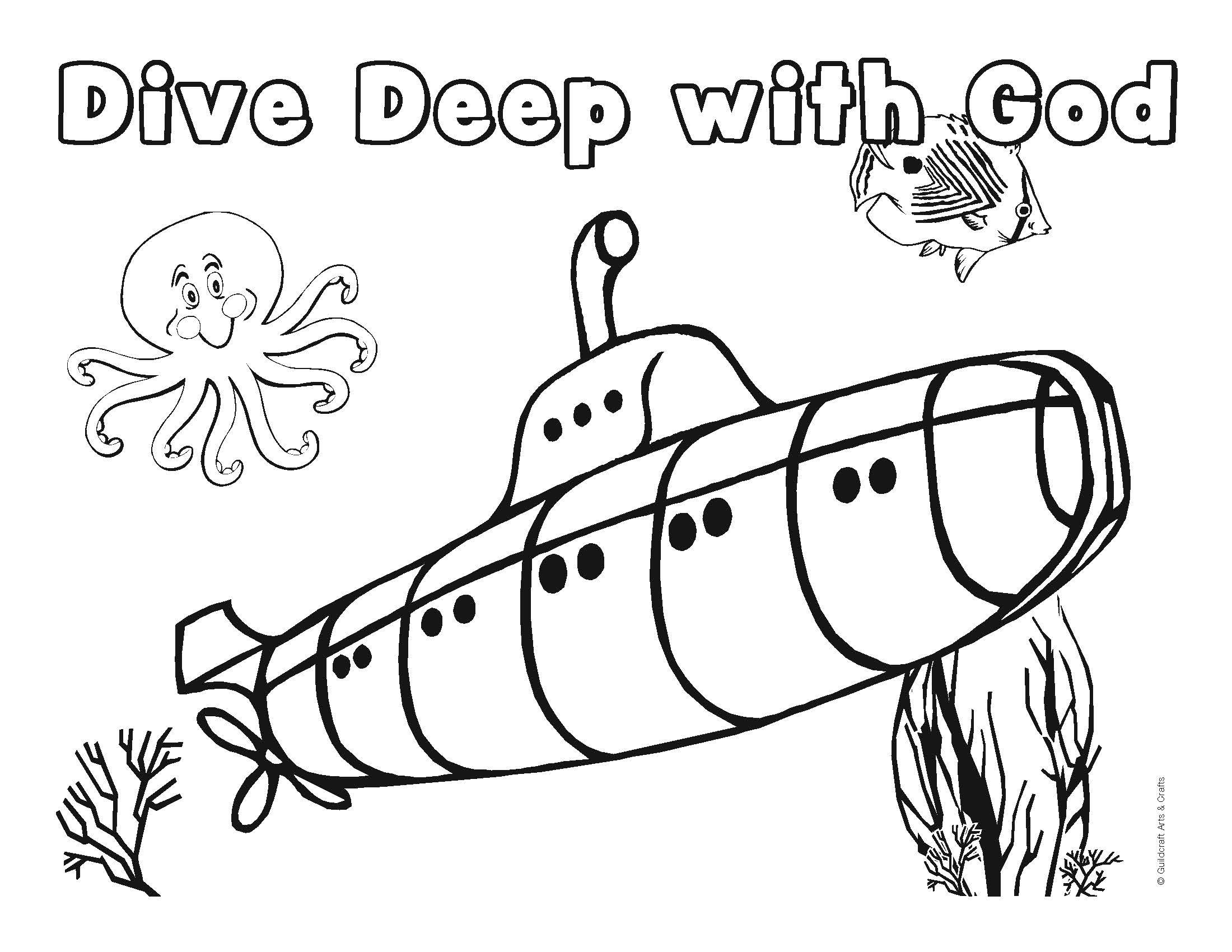 2200x1700 Underwater Coloring Pages To Download And Print For Free